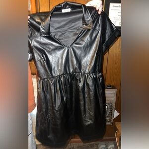 Black Leather Dress